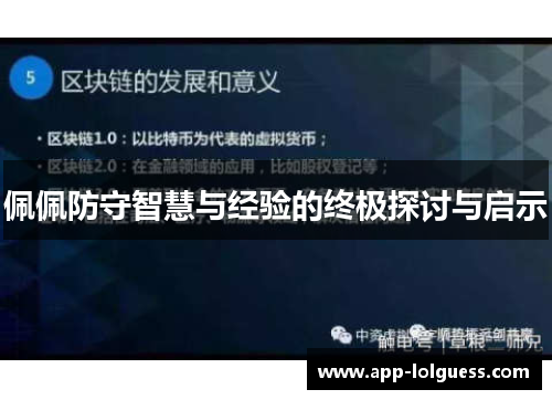 佩佩防守智慧与经验的终极探讨与启示